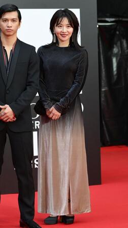 　「第３８回東京国際映画祭」レッドカーペットに登場した大橋未歩（撮影・伊藤笙子）