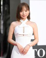 　「第３８回東京国際映画祭」レッドカーペットに登場した齊藤京子（撮影・伊藤笙子）