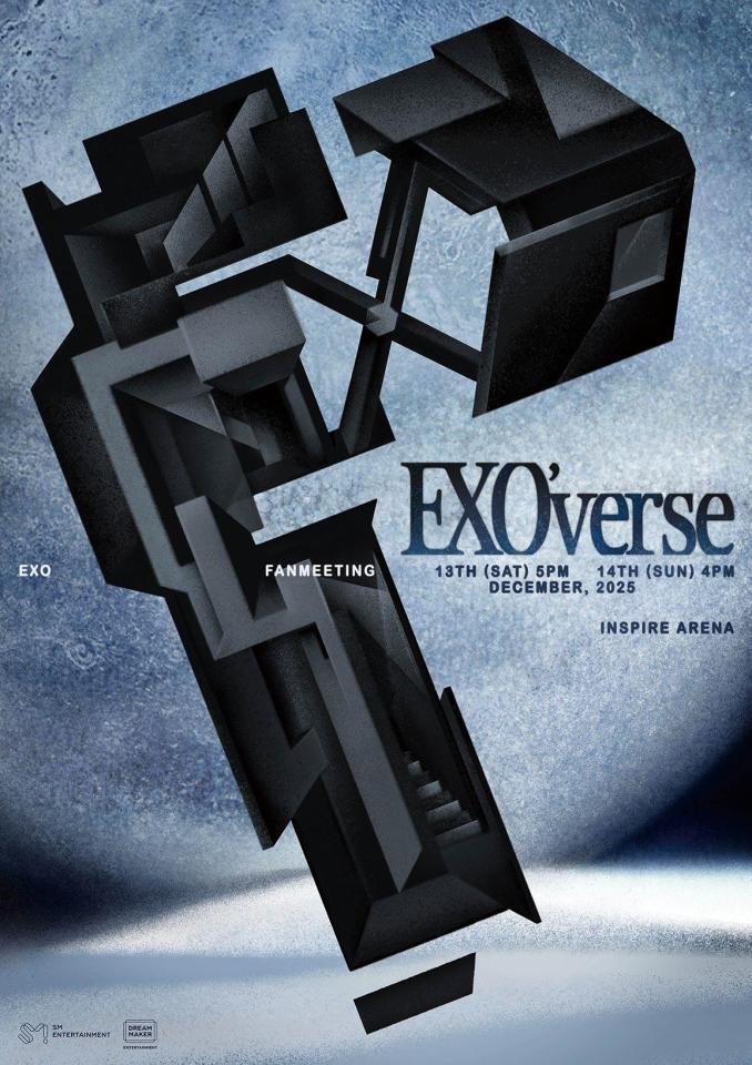 ＥＸＯの公式Ｘ＠ｗｅａｒｅｏｎｅＥＸＯより　２５年ファンミ「ＥＸＯ’ｖｅｒｓｅ」キービジュアル
