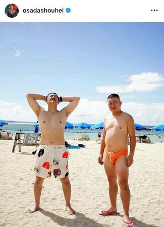 長田庄平のインスタグラム＠ｏｓａｄａｓｈｏｕｈｅｉから