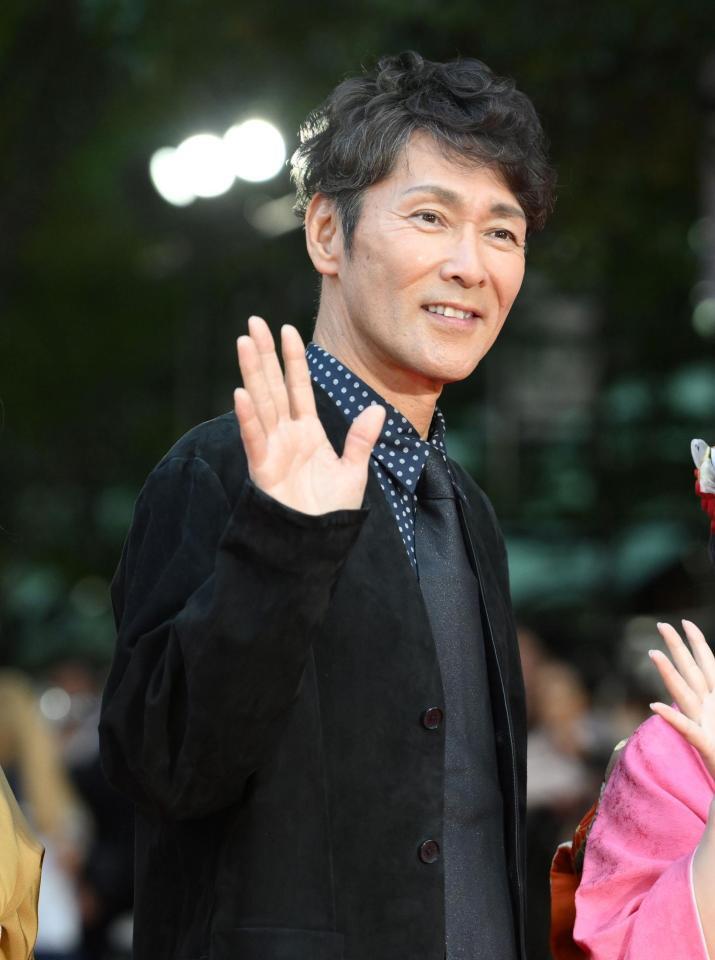 　「第３８回東京国際映画祭」レッドカーペットに登場した元木大介（撮影・伊藤笙子）