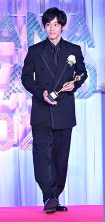 　主演男優賞を受賞した松坂桃李（撮影・持木克友）