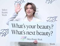 　プロジェクト発表会に登場したＫｉｓ－Ｍｙ－Ｆｔ２の千賀健永（撮影・石井剣太郎）