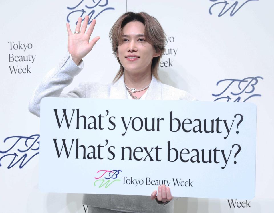 　プロジェクト発表会に登場したＫｉｓ－Ｍｙ－Ｆｔ２の千賀健永（撮影・石井剣太郎）