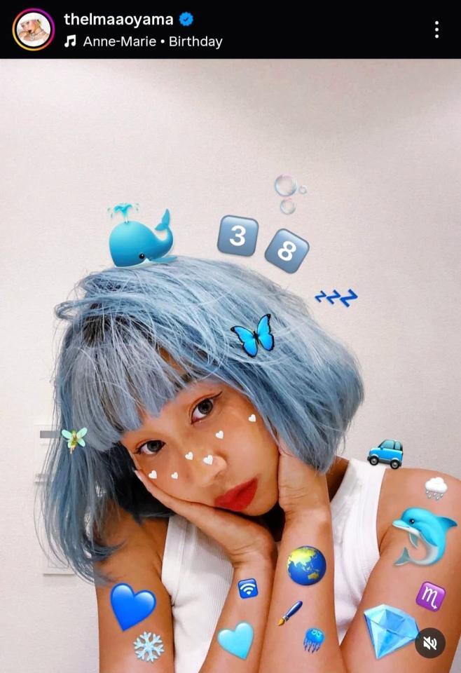 　青山テルマのインスタグラム＠ｔｈｅｌｍａａｏｙａｍａから