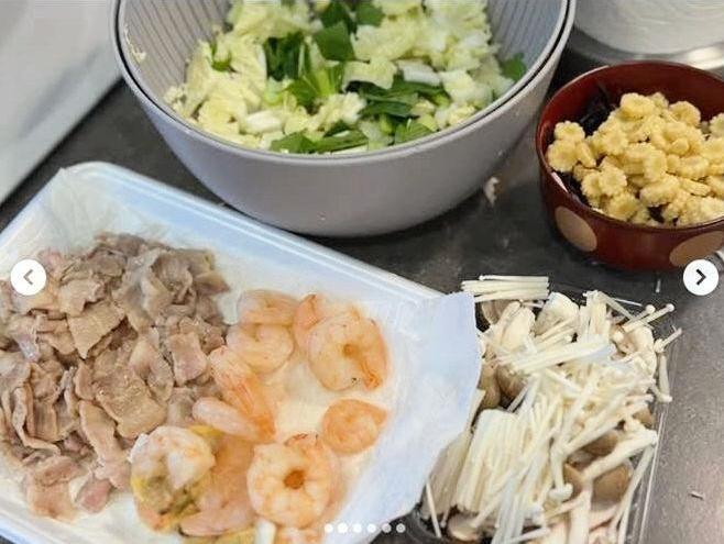 　具たっぷりの中華あんかけ。石川梨華のインスタグラム＠ｒｉｋａ＿ｉｓｈｉｋａｗａ＿ｏｆｆｉｃｉａｌより