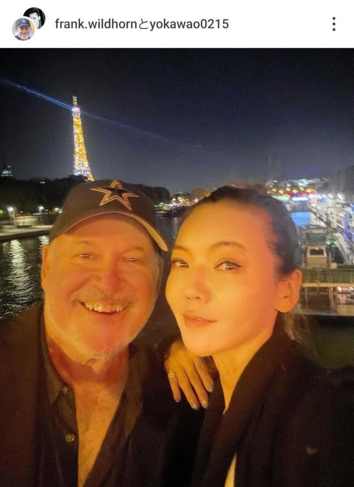 　パリで。和央ようかのインスタグラム＠ｙｏｋａｗａｏ０２１５（１０月１５日付）より