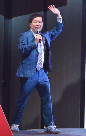 　イベントに登場したせいや（撮影・開出牧）