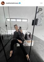 滝沢眞規子のインスタグラム＠ｍａｋｉｋｏｔａｋｉｚａｗａより 