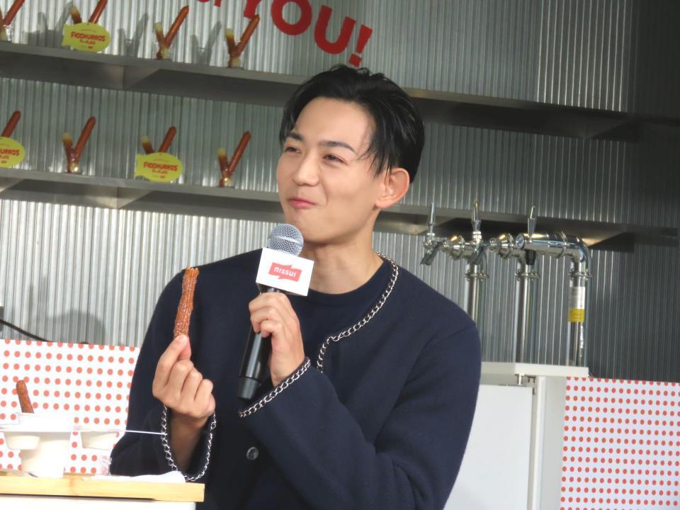 　「ひみつのチュロス『フィッチュロス』」オープン記念イベントに出席した竜星涼