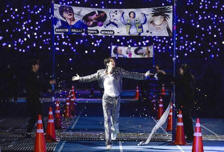 　アリーナを駆けるＢＴＳ　ＪＩＮ　Ⓟ＆©ＢＩＧＨＩＴ　ＭＵＳＩＣ