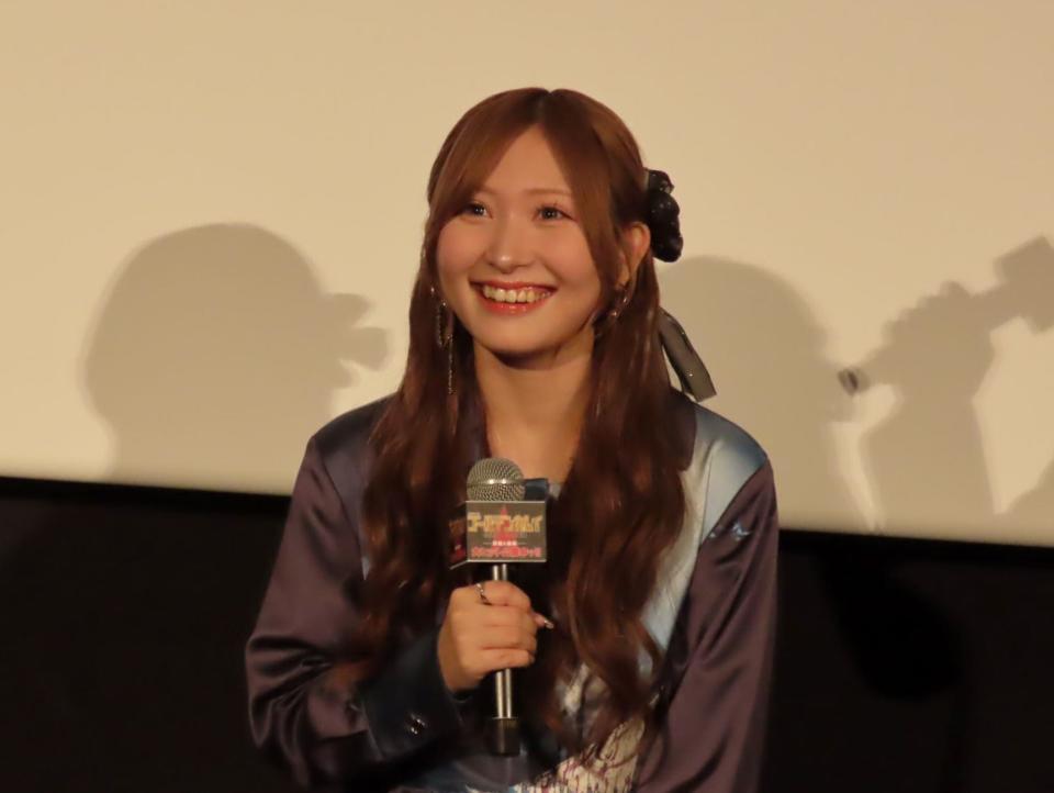 　劇場先行版アニメ「ゴールデンカムイ」の舞台あいさつに登壇した白石晴香