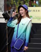 　ランウェイに登場するゆうちゃみ（撮影・山口登）