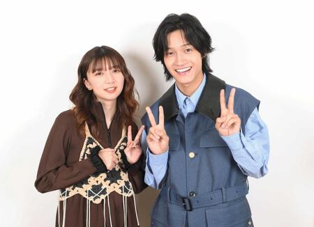 　「トリツカレ男」で声優を務めた上白石萌歌（左）と佐野晶哉（撮影・堀内翔）