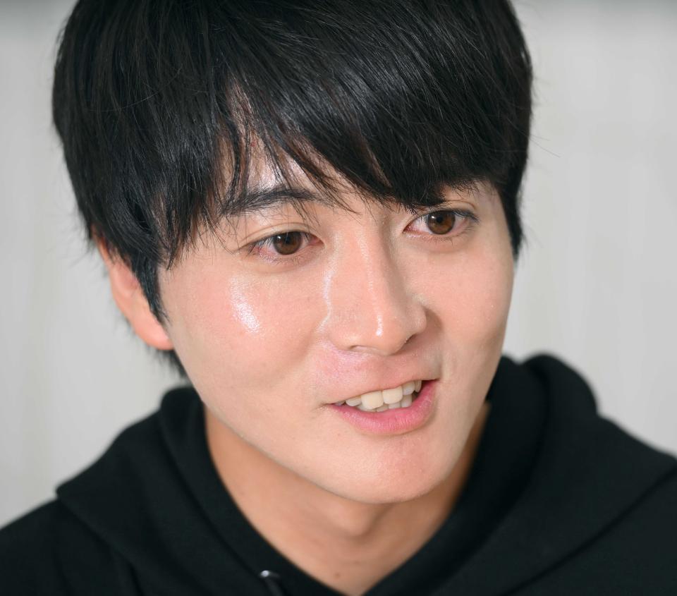 　昆虫への思いを語った牧田習（撮影・堀内翔）