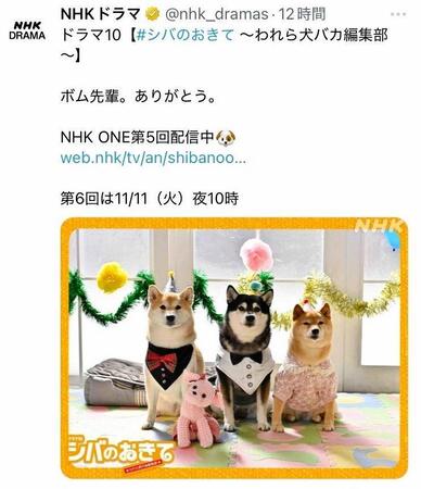 ＮＨＫドラマ公式Ｘより（中央がボム）