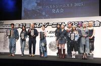 　発表会に出席した（左から）Ｓｎｏｗ　Ｍａｎの目黒蓮、Ｋōｋｉ，、みなみかわ、松本若菜、ＨＡＮＡ（撮影・石井剣太郎）