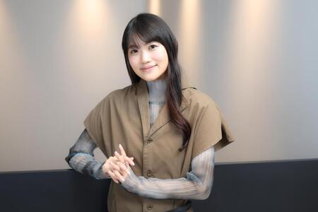 　優しくほほ笑む早見沙織（撮影・吉澤敬太）