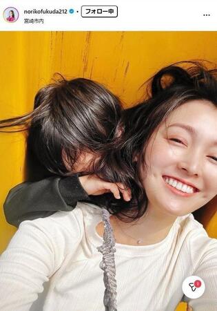 　福田典子のインスタグラム＠ｎｏｒｉｋｏｆｕｋｕｄａ２１２から