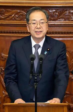 　衆院本会議で代表質問する斉藤鉄夫氏（公明党）＝５日