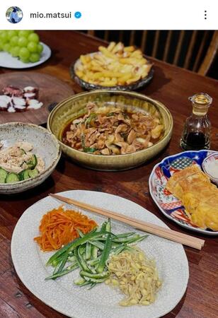 松井美緒さんのインスタグラム＠ｍｉｏ．ｍａｔｓｕｉ（１０月２０日付）より