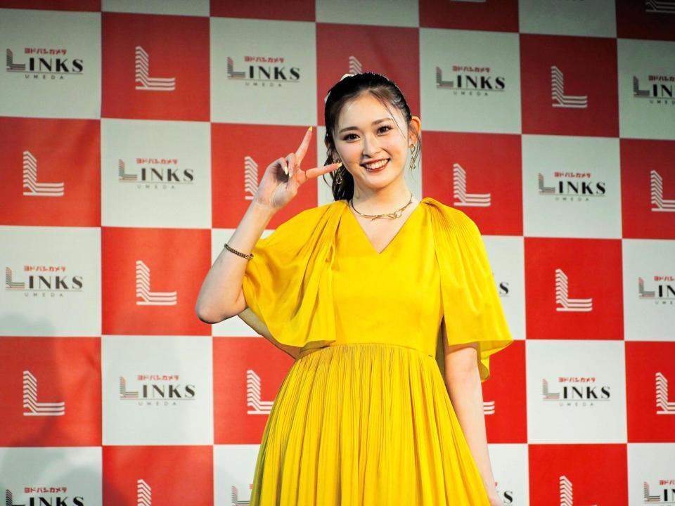 　「リンクス梅田」公式アンバサダー就任式に登場したゆうちゃみ