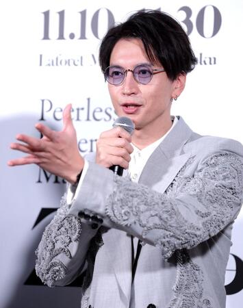 　編集長として創刊への思いを語る大倉忠義（撮影・西岡正）