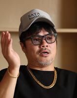 　「ひとり芝居８」への意気込みを語ったバッドボーイズ佐田正樹（撮影・佐々木彰尚）