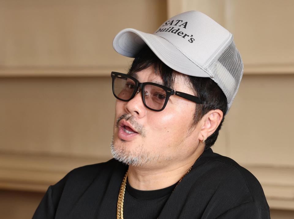 　「ひとり芝居８」への意気込みを語ったバッドボーイズ佐田正樹（撮影・佐々木彰尚）