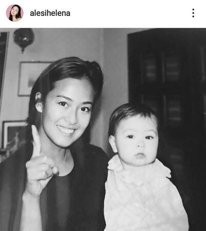 　後藤久美子さんと長女エレナ。２２年１１月のエレナのインスタグラム＠ａｌｅｓｉｈｅｌｅｎａより