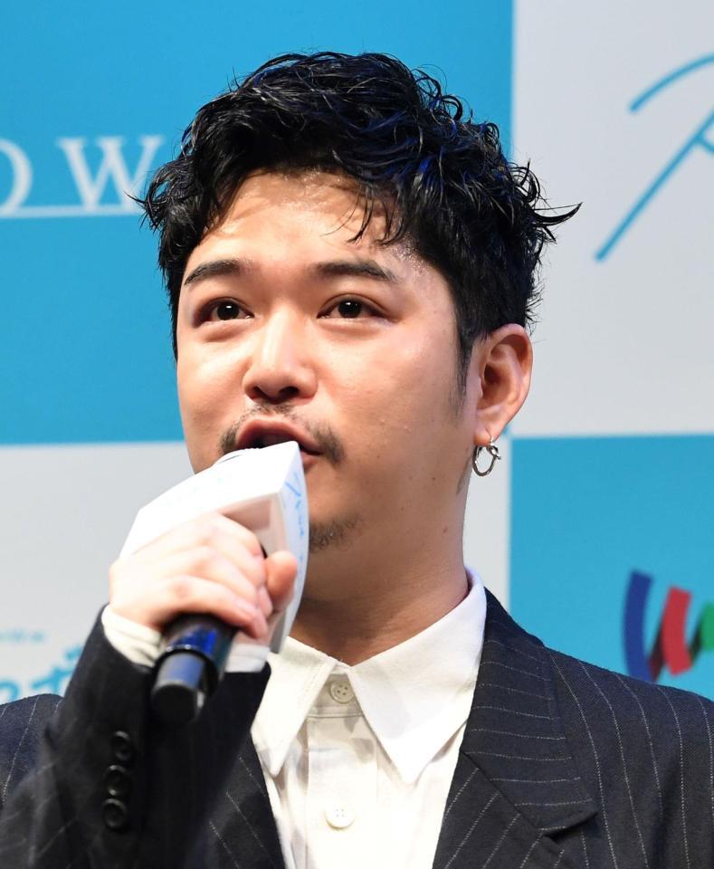 　ドラマでの名台詞を披露する千葉雄大（撮影・佐藤厚）