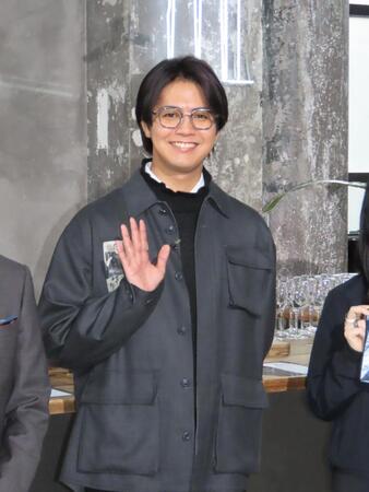 　発表会に出席した片寄涼太