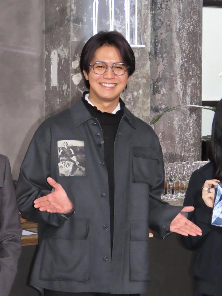 　発表会に出席した片寄涼太