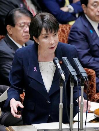 　参院予算委で答弁する高市首相