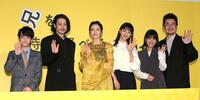 　プレミア上映会に登場した（左から）味元耀大、オダギリジョー、柴咲コウ、満島ひかり、青山姫乃、中野量太監督（撮影・堀内翔） 