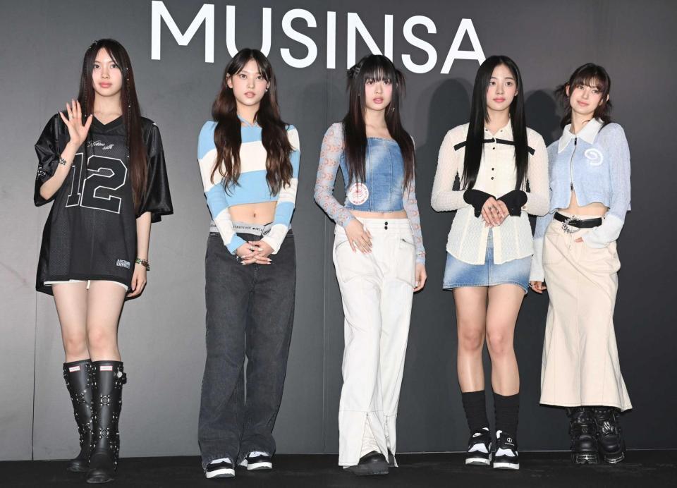 　ＮｅｗＪｅａｎｓ（左から）ヘイン、ヘリン、ハニ、ミンジ、ダニエル