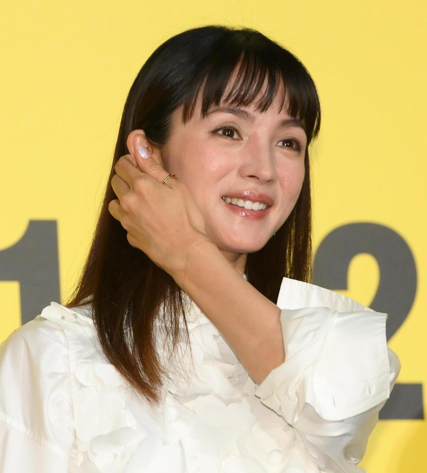 　登壇した満島ひかり（撮影・堀内翔）