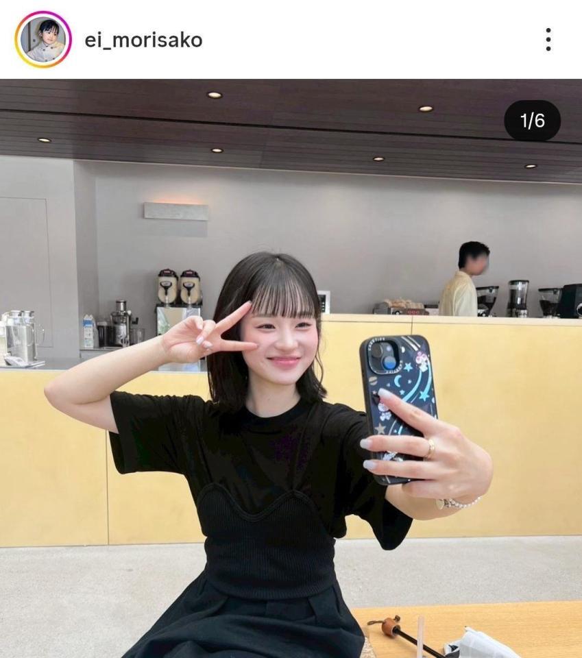 森迫永依のインスタグラム＠ｅｉ＿ｍｏｒｉｓａｋｏ（９月２３日付）より 