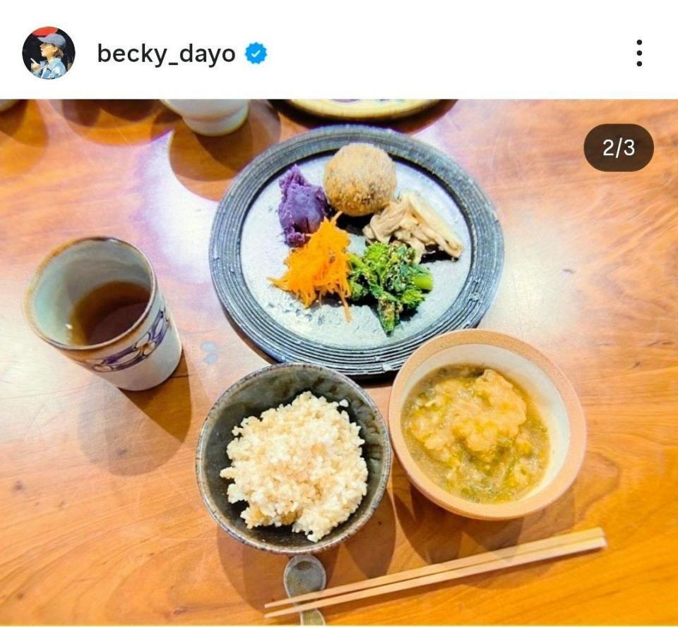 手料理もプロ級！ベッキーのインスタグラム＠ｂｅｃｋｙ＿ｄａｙｏ（２４年２月２７日付）より