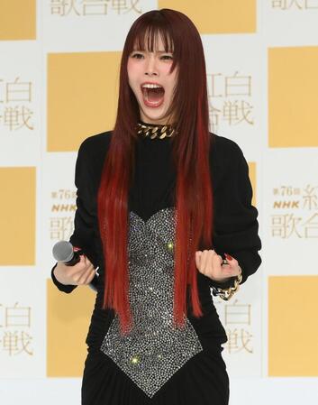 　紅白歌合戦に向けて気合の入るアイナ・ジ・エンド（撮影・堀内翔）