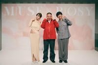 　「オトナの美容室２０２５」ゲストトークに出席した（左から）梨花、チョコレートプラネット・松尾駿、パンサー向井慧＝撮影／三瓶康友（ＹＡＳＵＴＯＭＯ　ＳＡＮＰＥＩ）