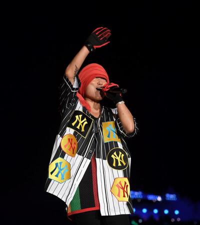 　会場を盛り上げるＨＡＮーＫＵＮ（撮影・西田忠信）