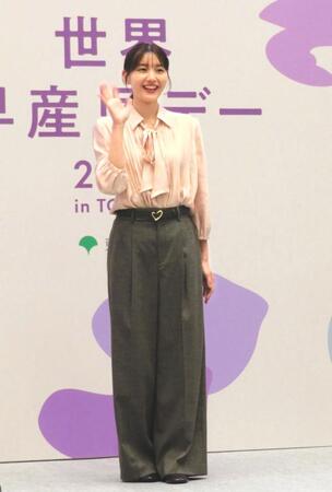 　早産の経験を振り返った静まなみ