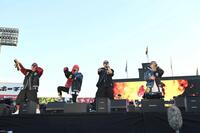 　（左から）ＲＥＤ　ＲＩＣＥ、ＨＡＮーＫＵＮ、若旦那、ＳＨＯＣＫ　ＥＹＥ（撮影・西田忠信）　