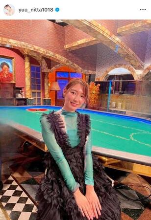 　お酒を飲んで赤らんだ姿もキュート♡新田ゆうのインスタグラム＠ｙｕｕ＿ｎｉｔｔａ１０１８より 