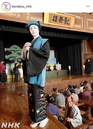 　久々登場の門之助。大河ドラマ「べらぼう～蔦重栄華乃夢噺～」のインスタグラム＠ｂｅｒａｂｏｕ＿ｎｈｋより
