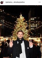 　トリー・デファルコ選手のインスタグラム＠ｔｊｄｅｆａｌｃｏ（２４年１２月２５日付）より 