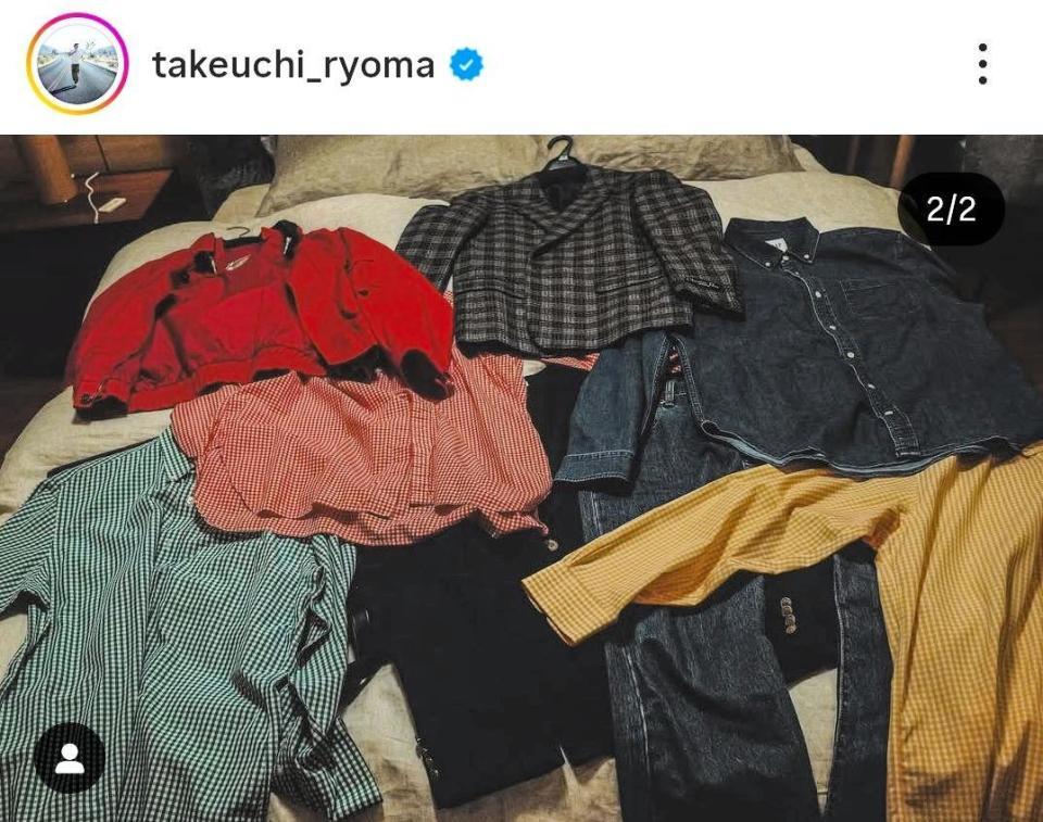 　竹内涼真のインスタグラム＠ｔａｋｅｕｃｈｉ＿ｒｙｏｍａより