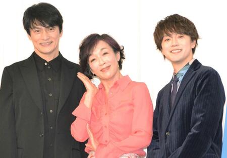 　（左から）松村雄基、キムラ緑子、林翔太