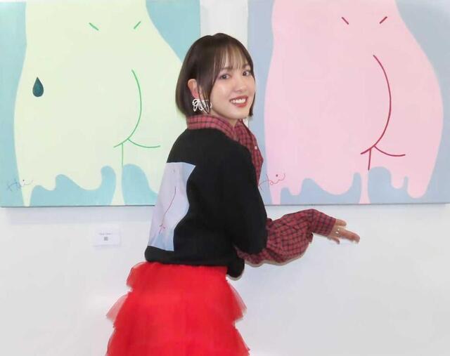 飯窪春菜さん着用✨ユナイテッドトウキョウ シーナリーアートフレアースカート S 元モー娘。飯窪春菜「水も滴るいいおしり」個展を開催 将来は